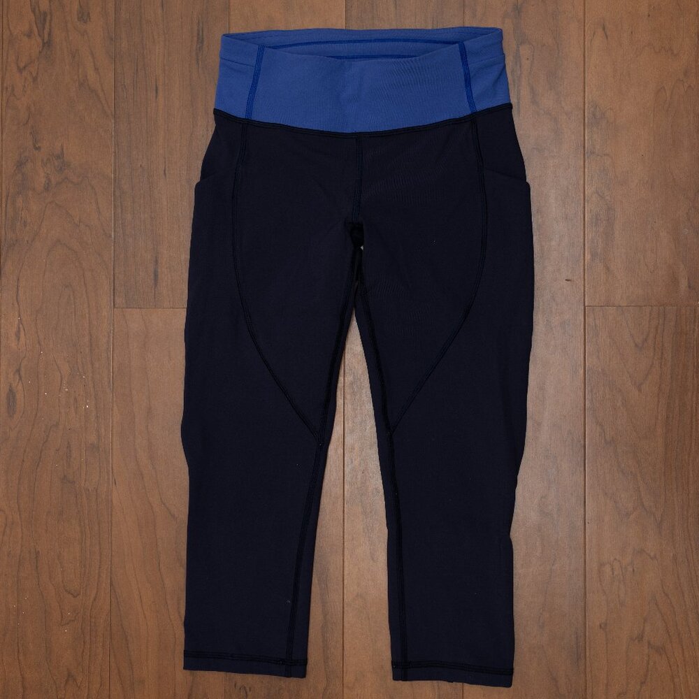 Lulu Lemon Yoga Pants Womens Blue Purple Size Small